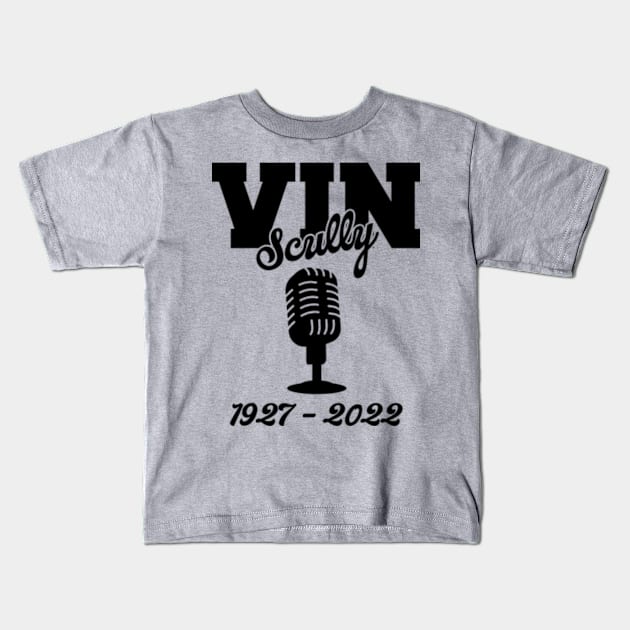 Vin Scully 1927 - 2022 Vol.2 Kids T-Shirt by Chiko&Molly